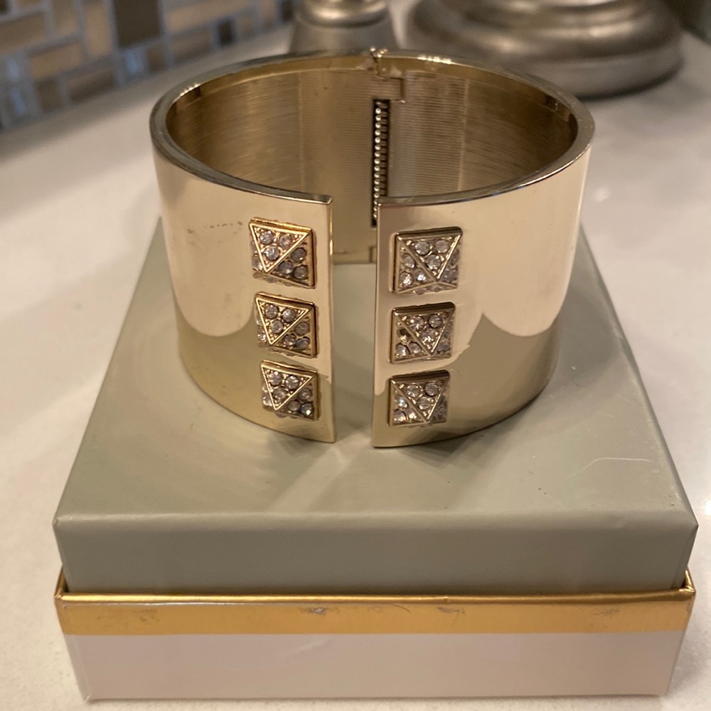 Gold jeweled cuff